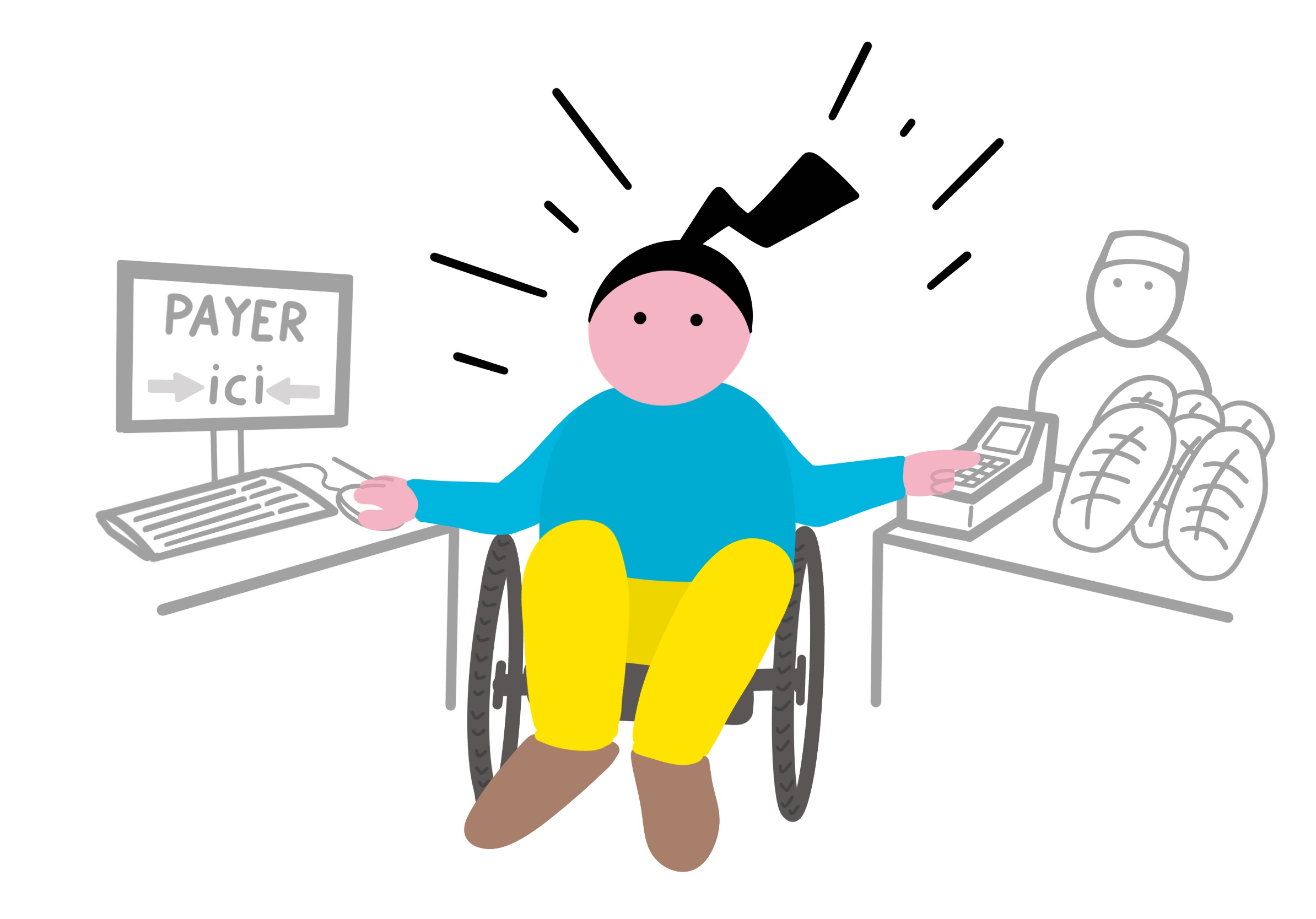 Logo Zéro obstacle à la caisse