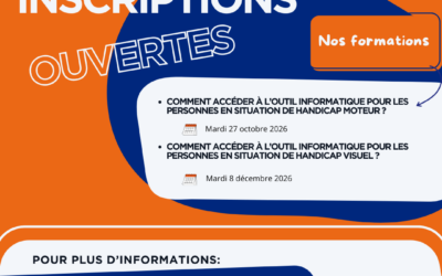 Formation – Comment accéder à l’outil informatique pour les personnes en situation de handicap moteur et visuel ?