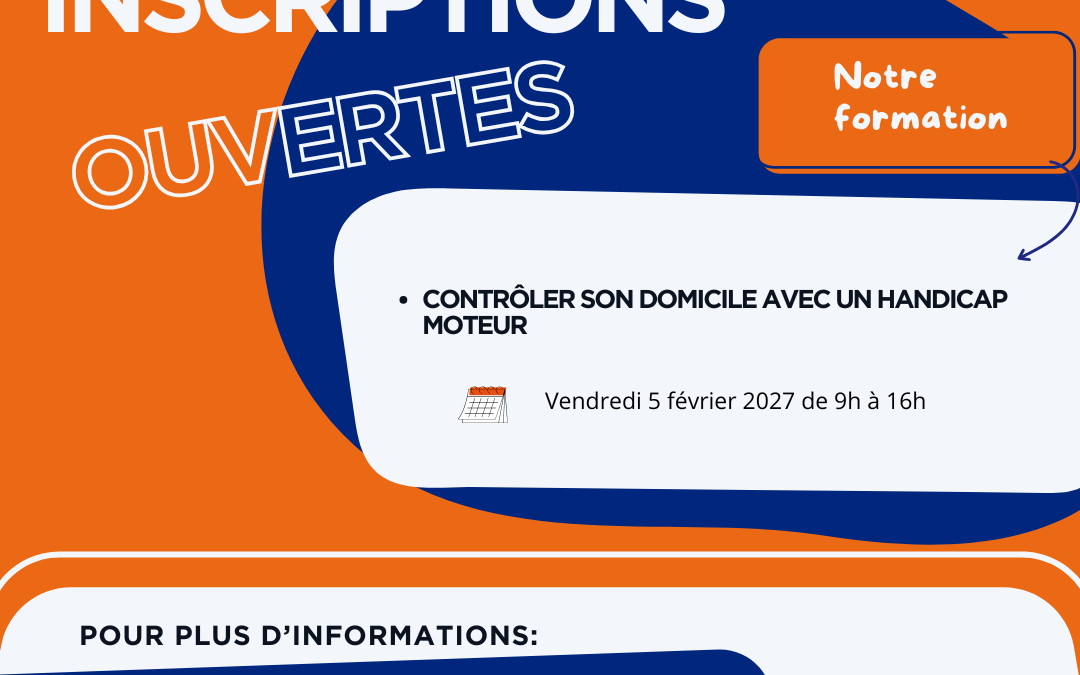Formation : Contrôler son domicile avec un handicap moteur