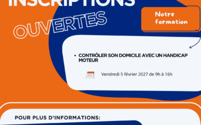 Formation : Contrôler son domicile avec un handicap moteur
